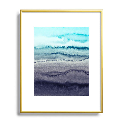 Monika Strigel WITHIN THE TIDES WINTER SKIES Metal Framed Art Print