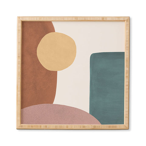 MoonlightPrint Abstract Earth 11 Painted Framed Wall Art