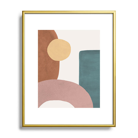 MoonlightPrint Abstract Earth 11 Painted Metal Framed Art Print