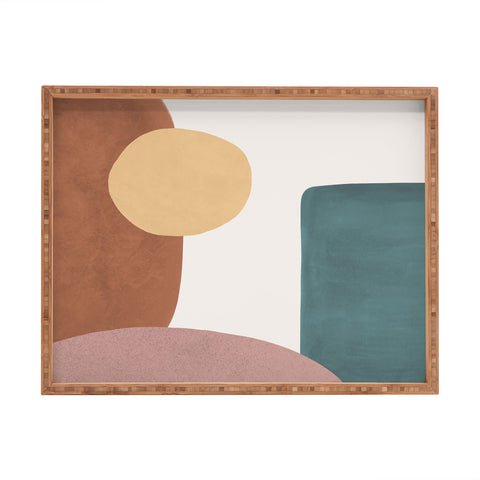 MoonlightPrint Abstract Earth 11 Painted Rectangular Tray