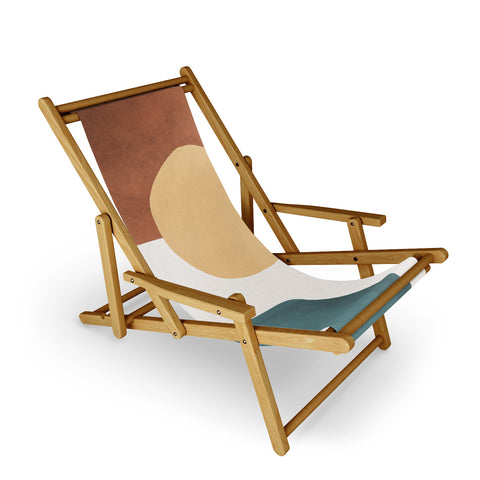 MoonlightPrint Abstract Earth 11 Painted Sling Chair