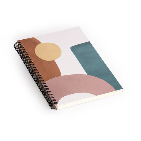 MoonlightPrint Abstract Earth 11 Painted Spiral Notebook