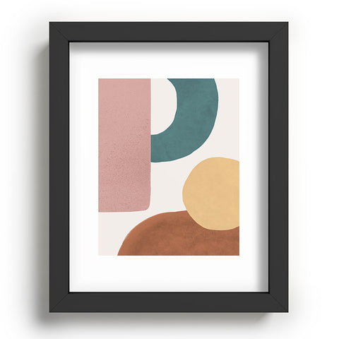 MoonlightPrint Abstract Earth 12 Painted Recessed Framing Rectangle