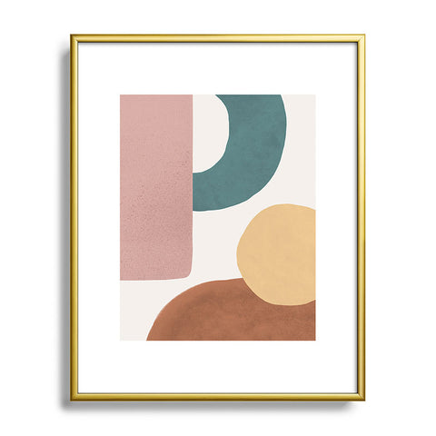 MoonlightPrint Abstract Earth 12 Painted Metal Framed Art Print