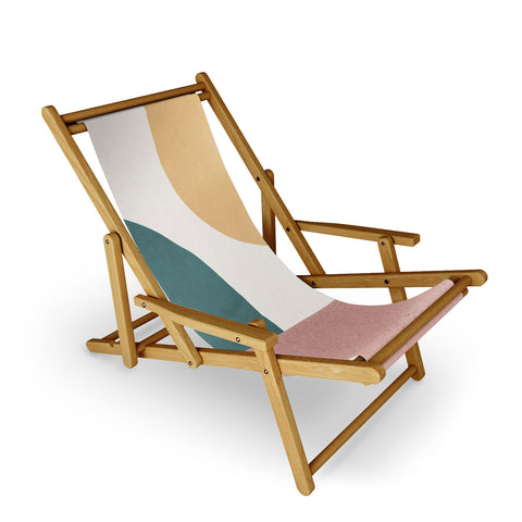 MoonlightPrint Abstract Earth 12 Painted Sling Chair