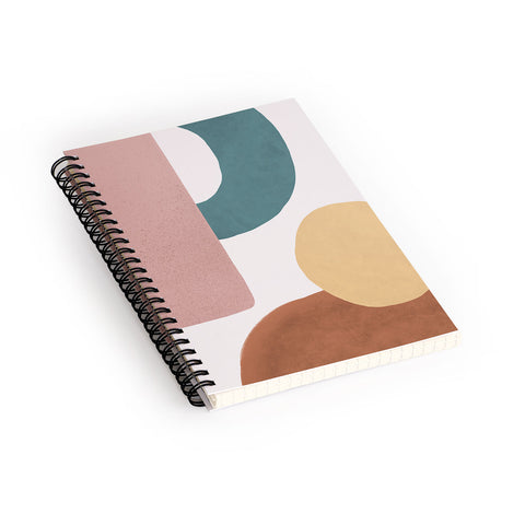 MoonlightPrint Abstract Earth 12 Painted Spiral Notebook