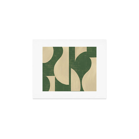 MoonlightPrint Abstract vase collage green Art Print