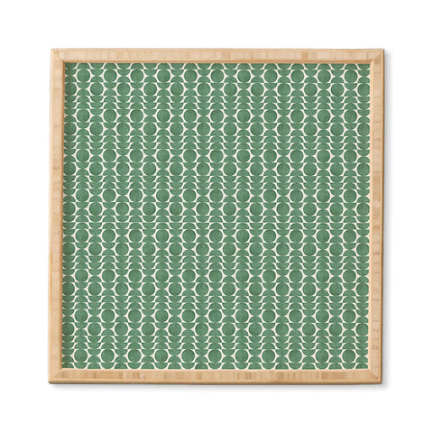 MoonlightPrint Green Retro Scandinavian Framed Wall Art