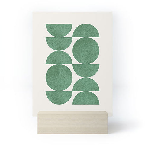 MoonlightPrint Green Retro Scandinavian Mini Art Print