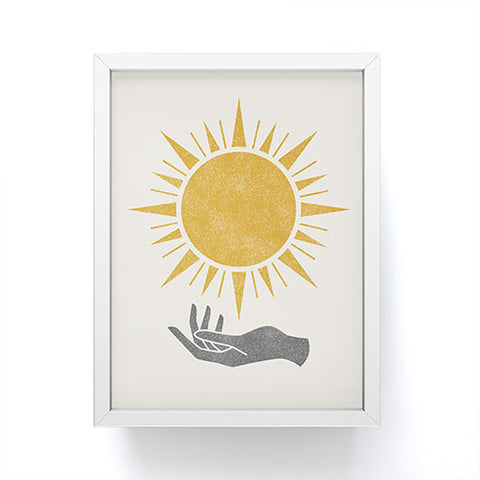 MoonlightPrint Sunburst Hand Framed Mini Art Print