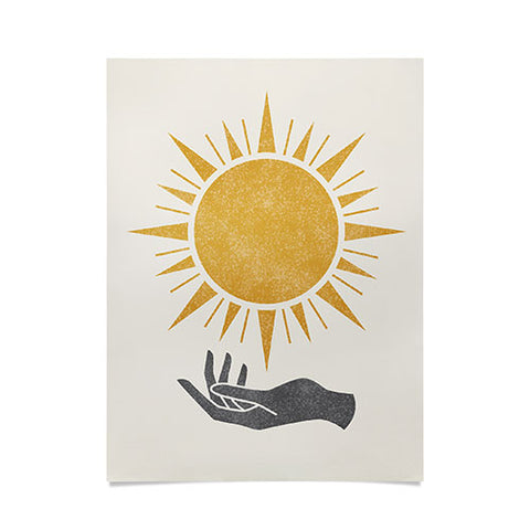 MoonlightPrint Sunburst Hand Poster