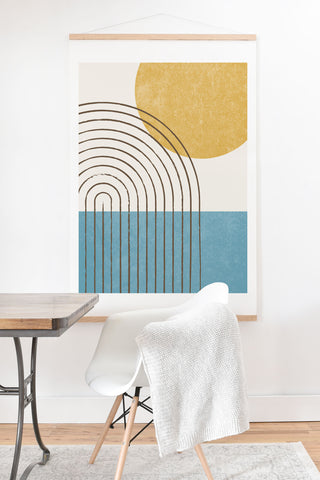 MoonlightPrint Sunny ocean Art Print And Hanger