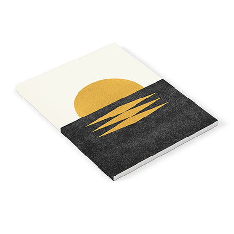 MoonlightPrint Sunset Geometric Midcentury style Notebook