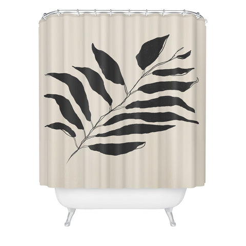 Morgan Elise Sevart breezy palm Shower Curtain