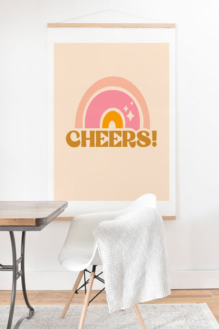 Morgan Elise Sevart cheery cheers Art Print And Hanger