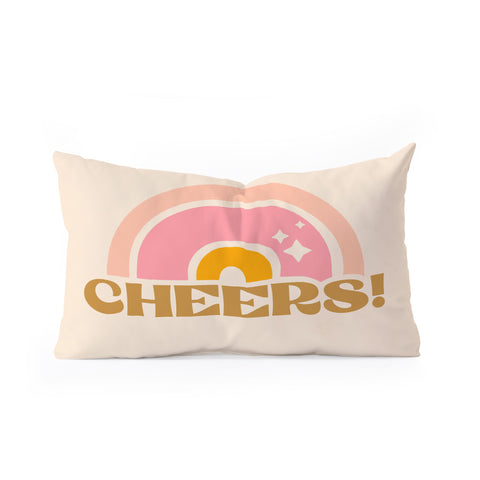 Morgan Elise Sevart cheery cheers Oblong Throw Pillow
