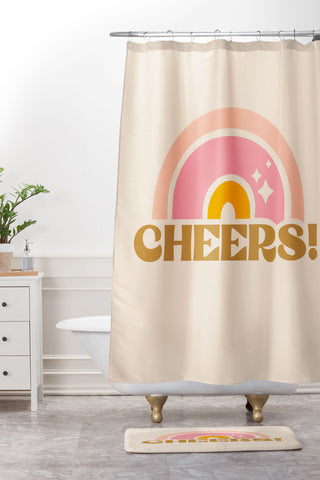 Morgan Elise Sevart cheery cheers Shower Curtain And Mat