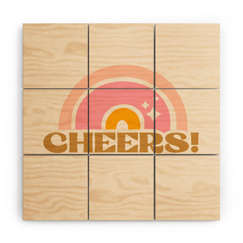 Morgan Elise Sevart cheery cheers Wood Wall Mural