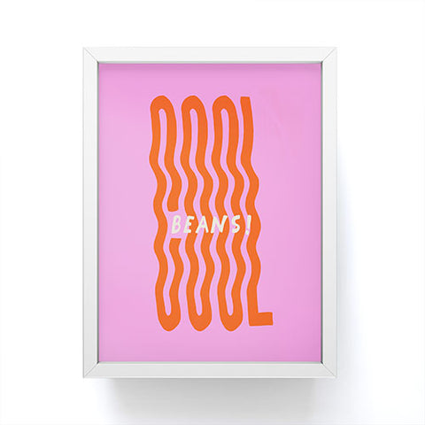 Morgan Elise Sevart cool beans Framed Mini Art Print