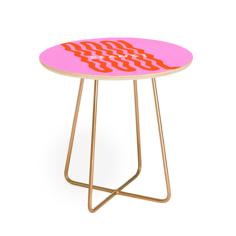 Morgan Elise Sevart cool beans Round Side Table