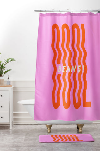 Morgan Elise Sevart cool beans Shower Curtain And Mat