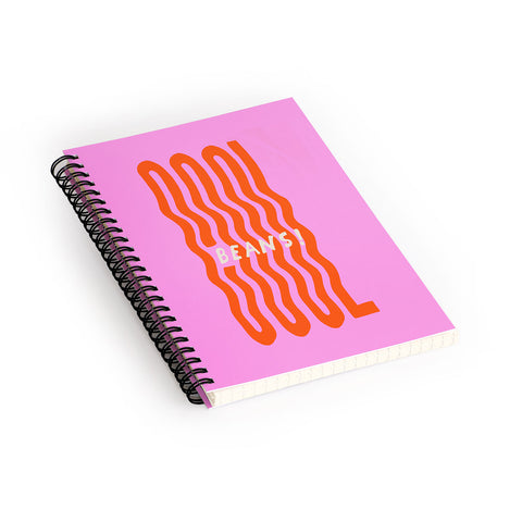 Morgan Elise Sevart cool beans Spiral Notebook