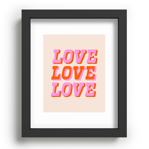 Morgan Elise Sevart much love Recessed Framing Rectangle