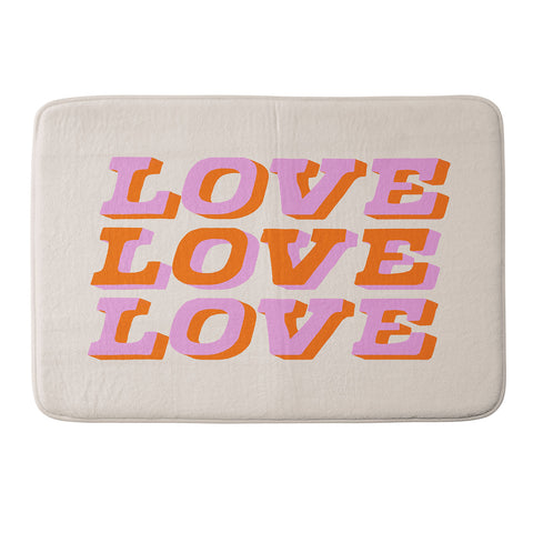 Morgan Elise Sevart much love Memory Foam Bath Mat