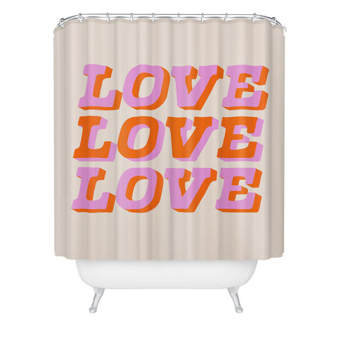 Morgan Elise Sevart much love Shower Curtain