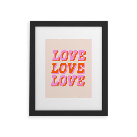 Morgan Elise Sevart much love Framed Art Print