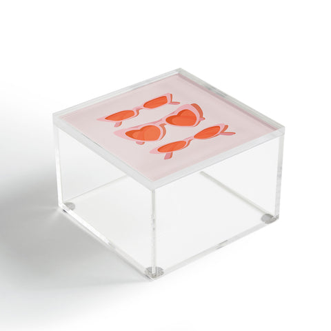 Morgan Elise Sevart rose tinted Acrylic Box