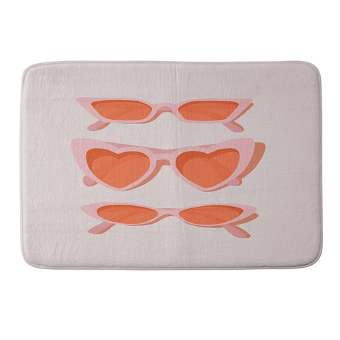 Morgan Elise Sevart rose tinted Memory Foam Bath Mat