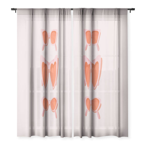 Morgan Elise Sevart rose tinted Sheer Non Repeat