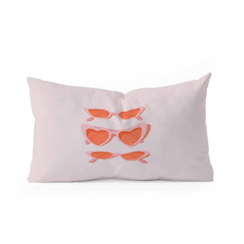Morgan Elise Sevart rose tinted Oblong Throw Pillow
