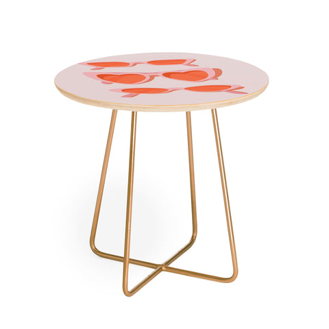 Morgan Elise Sevart rose tinted Round Side Table
