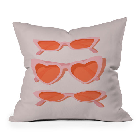 Morgan Elise Sevart rose tinted Throw Pillow