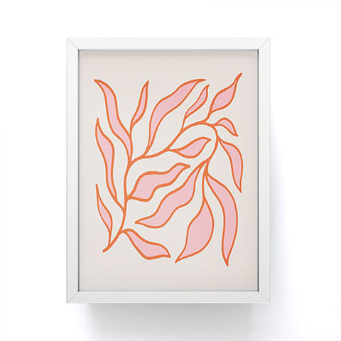 Morgan Elise Sevart sweet pea pink Framed Mini Art Print