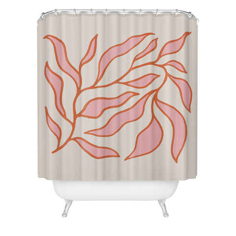 Morgan Elise Sevart sweet pea pink Shower Curtain