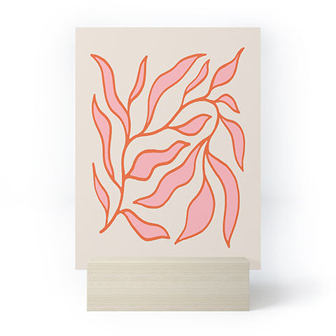 Morgan Elise Sevart sweet pea pink Mini Art Print