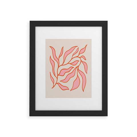 Morgan Elise Sevart sweet pea pink Framed Art Print