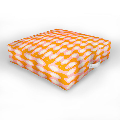 Morgan Elise Sevart swell squiggles Outdoor Floor Cushion