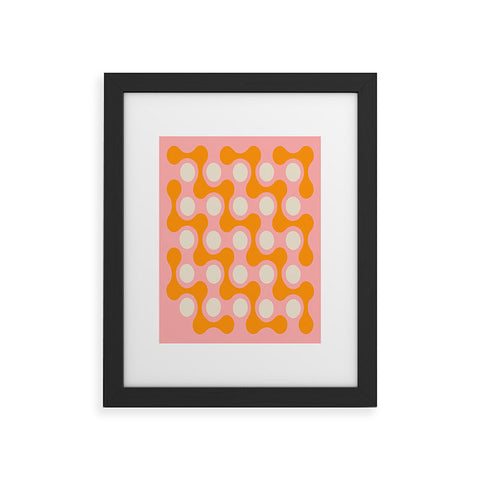 Morgan Elise Sevart swell squiggles Framed Art Print