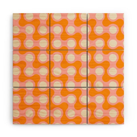 Morgan Elise Sevart swell squiggles Wood Wall Mural