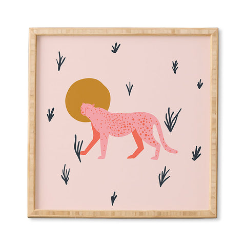 Morgan Elise Sevart trot cat Framed Wall Art