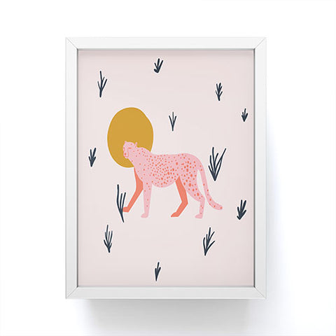 Morgan Elise Sevart trot cat Framed Mini Art Print