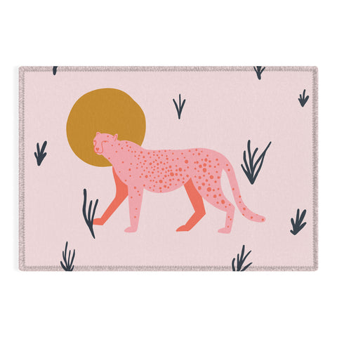 Morgan Elise Sevart trot cat Outdoor Rug