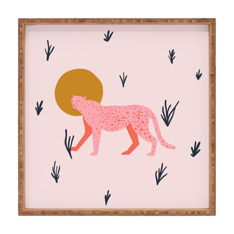 Morgan Elise Sevart trot cat Square Tray