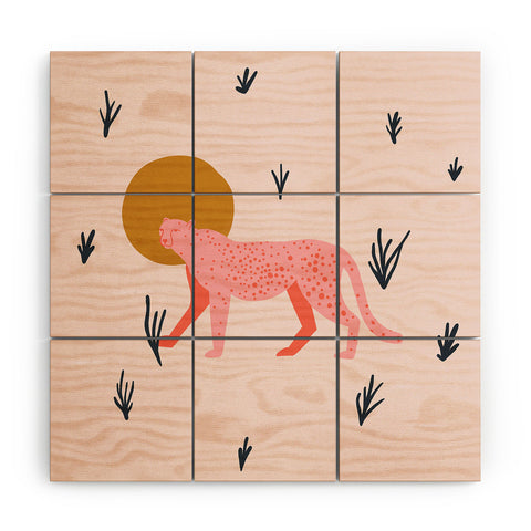 Morgan Elise Sevart trot cat Wood Wall Mural