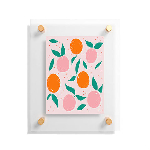 Morgan Elise Sevart vitamin C pink Floating Acrylic Print