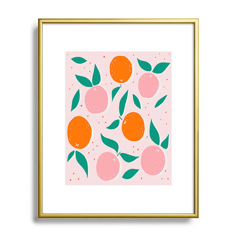 Morgan Elise Sevart vitamin C pink Metal Framed Art Print